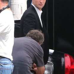 Robert Pattinson en el rodaje de 'Maps to the Stars'