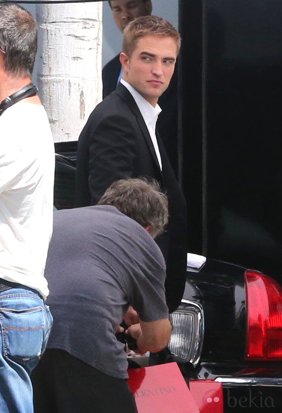 Robert Pattinson en el rodaje de 'Maps to the Stars'