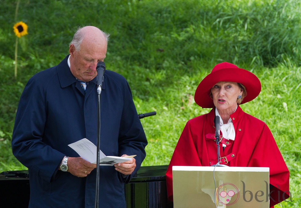 Los Reyes Harald y Sonia en el 40 cumpleaños de Mette-Marit de Noruega