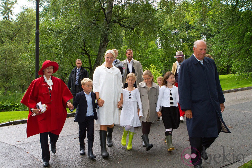 La Familia Real de Noruega en la celebración del 40 cumpleaños de Mette-Marit de Noruega