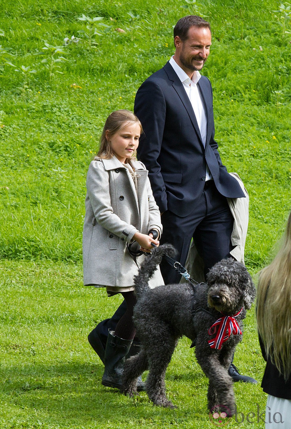 Haakon de Noruega y la Princesa Ingrid en el 40 cumpleaños de Mette-Marit de Noruega