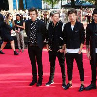 Los One Direction en el estreno de '1D: This is Us' en Londres