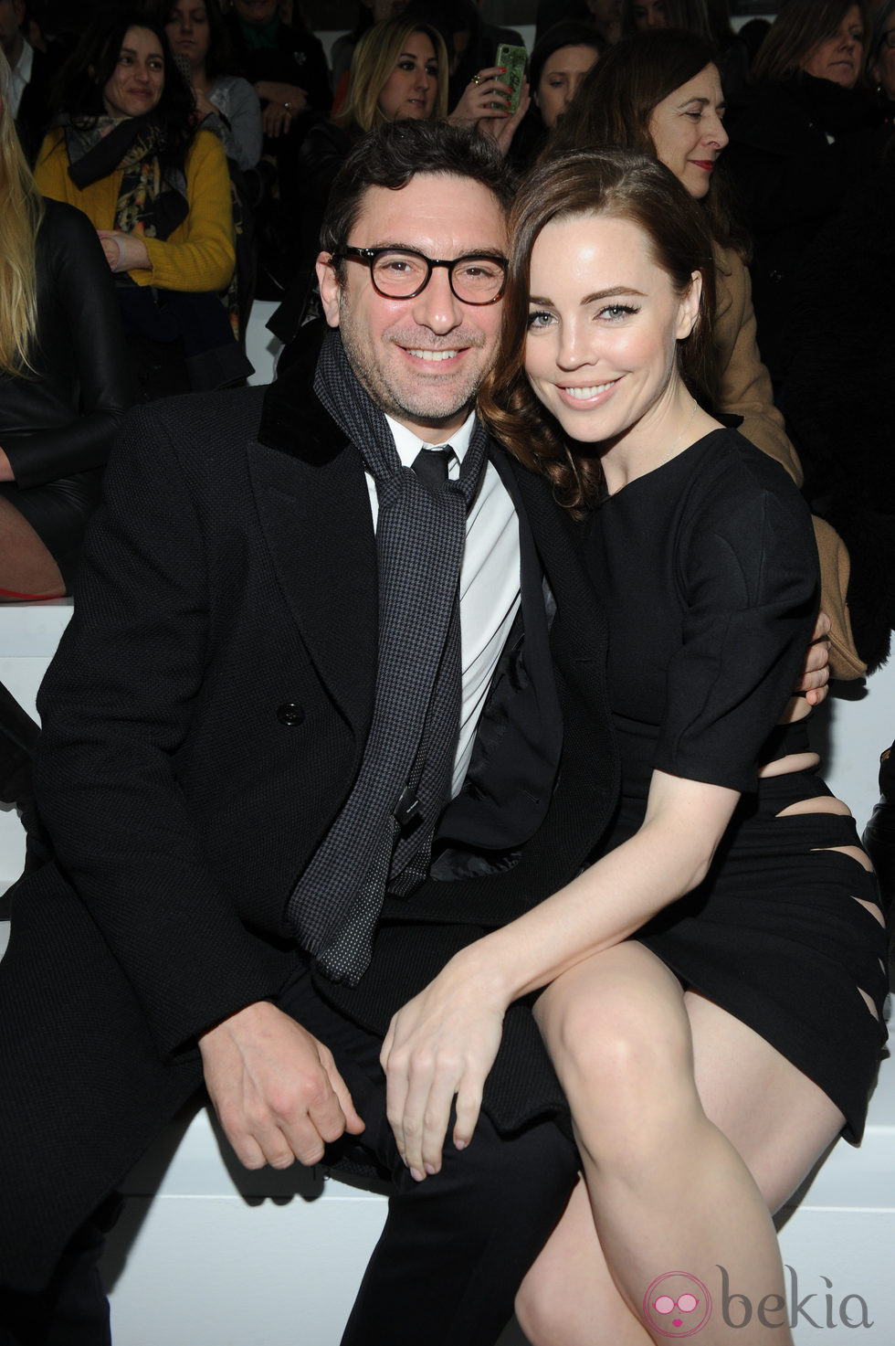 Melissa George con su novio Jean-David Blanc