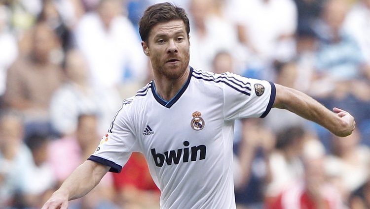 Xabi Alonso durante un partido del Real Madrid