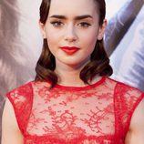 Lily Collins en el estreno de 'Cazadores de Sombras: Ciudad de Hueso' en Madrid