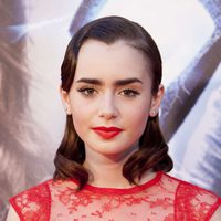 Lily Collins en el estreno de 'Cazadores de Sombras: Ciudad de Hueso' en Madrid