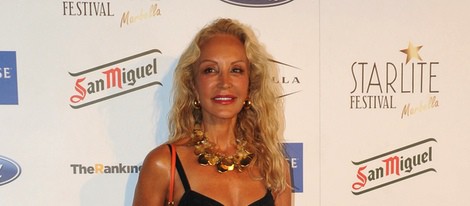 Carmen Lomana en el concierto de David Bisbal en el Starlite Festival 2013