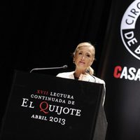 Cristina Cifuentes en una lectura continuada de El Quijote