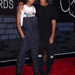 Willow y Jaden Smith en la alfombra roja de los MTV VMA 2013