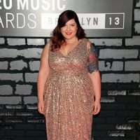 Mary Lambert en la alfombra roja de los MTV VMA 2013