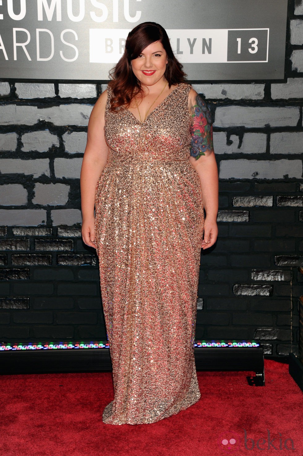 Mary Lambert en la alfombra roja de los MTV VMA 2013