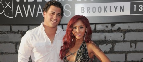 Jionni LaValle y Snooki en los MTV Video Music Awards 2013