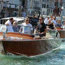 George Clooney a su llegada a la Mostra de Venecia 2013