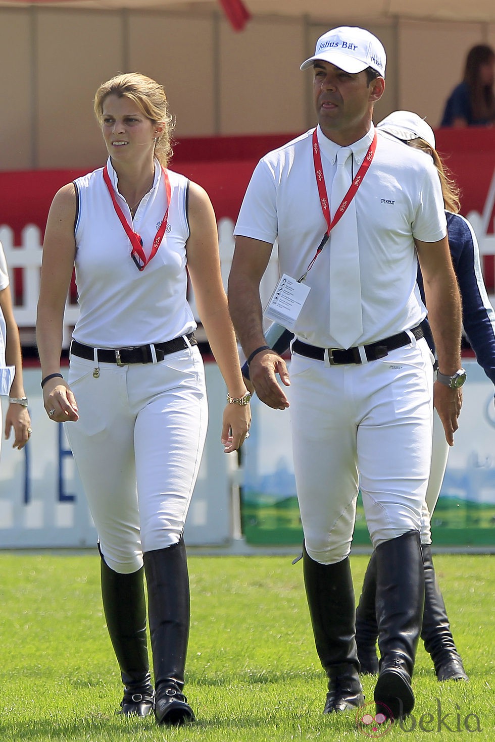 Athina Onassis y Doda Miranda en el Concurso de Saltos de Gijón