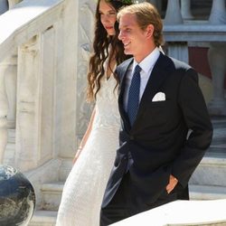 Andrea Casiraghi y Tatiana Santo Domingo tras su boda