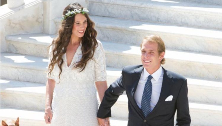 Foto oficial de la boda de Andrea Casiraghi y Tatiana Santo Domingo