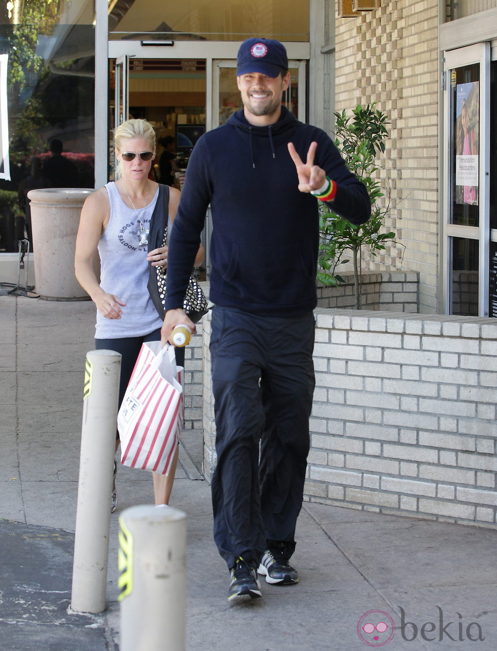 Josh Duhamel haciendo deporte tras convertirse en padre