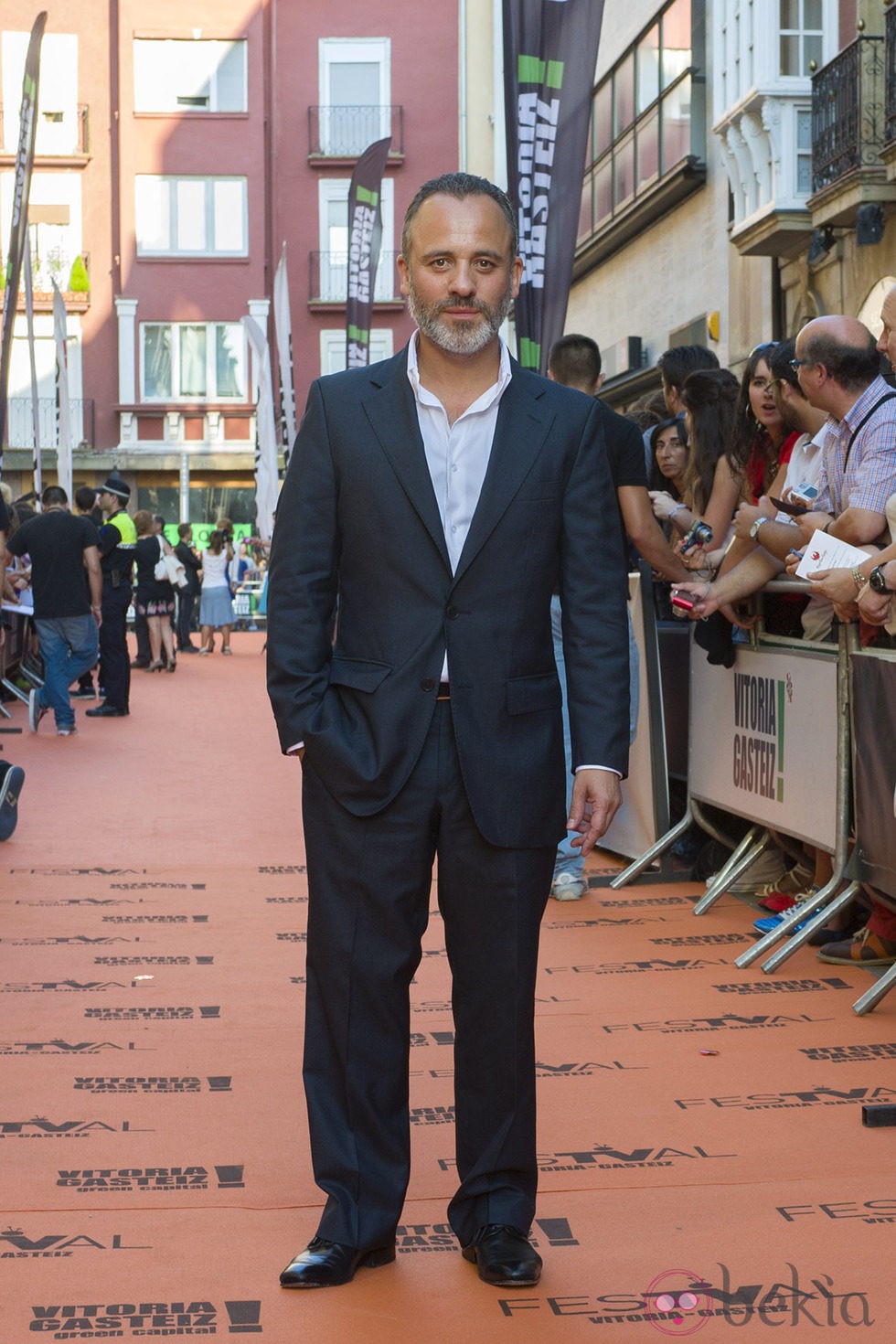 Javier Gutiérrez en el estreno de los nuevos capítulos de 'Águila Roja' en el FesTVal de Vitoria 2013