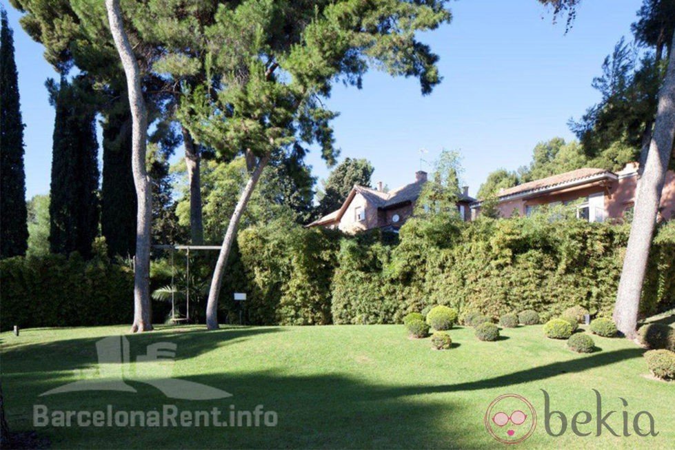 Jardín de la casa de Pedralbes de los Duques de Palma