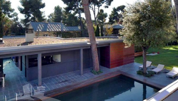 Piscina de la casa de Pedralbes de los Duques de Palma