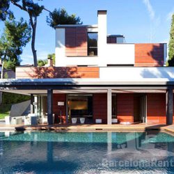 Piscina y casa de Pedralbes de los Duques de Palma