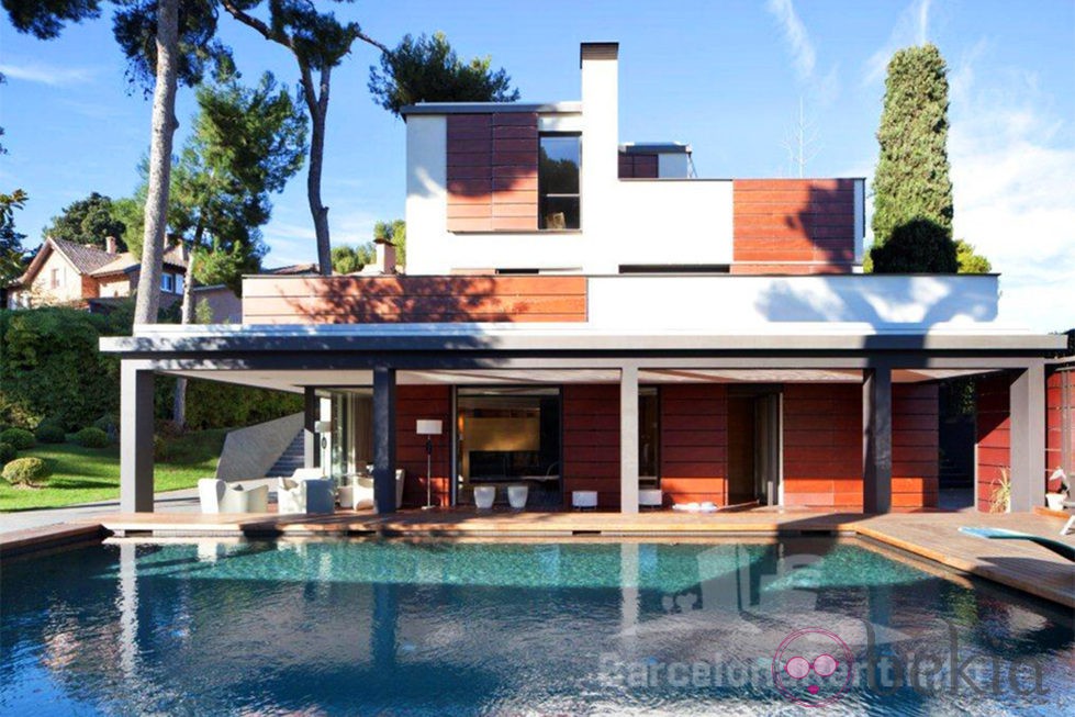 Piscina y casa de Pedralbes de los Duques de Palma