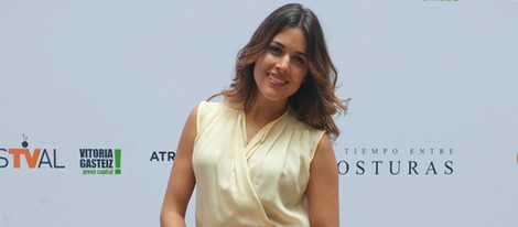 Adriana Ugarte en la presentación de 'El Tiempo entre Costuras' en el FesTVal de Vitoria 2013