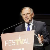 Pedro Piqueras en la clausura del FesTVal de Vitoria 2013