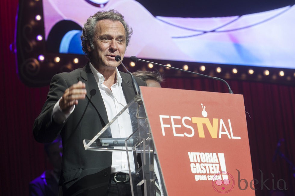 José Coronado en la clausura del FesTVal de Vitoria 2013