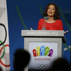 Ana Botella en la presentación final de Madrid 2020 ante el COI