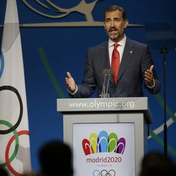 El Príncipe Felipe en la presentación final de Madrid 2020 ante el COI