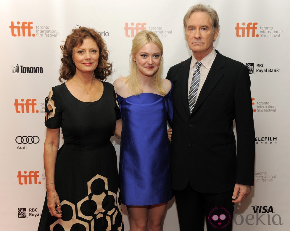 Susan Sarandon, Dakota Fanning y Kevin Kline en el estreno de 'The Last of Robin Hood' en el Festival Internacional de Cine de Toronto 2013