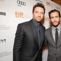 Hugh Jackman y Jake Gyllenhaal en el estreno de 'Prisioneros' en el Festival Internacional de Cine de Toronto 2013