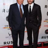 Nikki Lauda y Daniel Brühl en el estreno de 'Rush' en el Festival Internacional de Toronto 2013