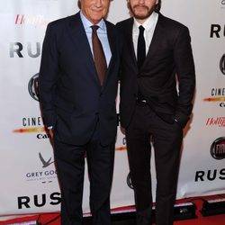 Nikki Lauda y Daniel Brühl en el estreno de 'Rush' en el Festival Internacional de Toronto 2013