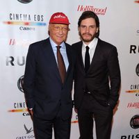 Nikki Lauda y Daniel Brühl en el estreno de 'Rush' en el Festival Internacional de Toronto 2013