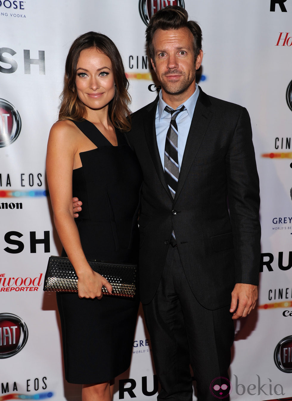 Olivia Wilde y Jason Sudeikis en el estreno de 'Rush' en el Festival Internacional de Toronto 2013