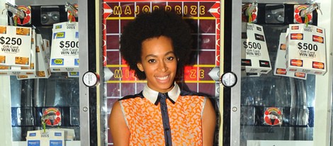 Solange Knowles en el desfile de Alexander Wang primavera/verano 2014 de la Semana de la Moda de Nueva York