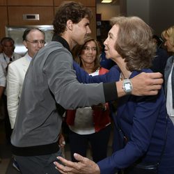 La Reina Sofía felicita a Rafa Nadal tras ganar el US Open 2013