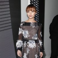 Christina Ricci en el desfile primavera/verano 2014 de Carolina Herrera en la Semana de la Moda de Nueva York