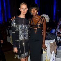 Karolina Kurkova y Naomi Campbell en una cena benéfica de la Fundación Novak Djokovic