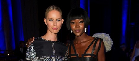 Karolina Kurkova y Naomi Campbell en una cena benéfica de la Fundación Novak Djokovic