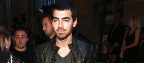 Joe Jonas en el desfile primavera/verano 2014 de Diesel en la Semana de la Moda de Nueva York