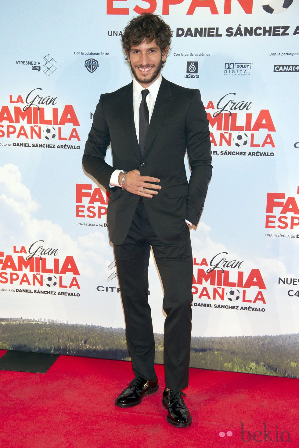 Quim Gutiérrez en el estreno de 'La gran famiia española' en Madrid