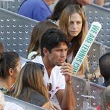 Fernando Verdasco y Martina Klein en la eliminatoria entre España y Ucrania de la Copa Davis 2013