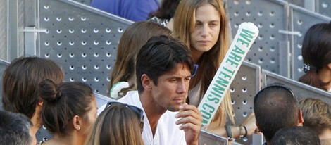 Fernando Verdasco y Martina Klein en la eliminatoria entre España y Ucrania de la Copa Davis 2013