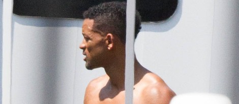 Will Smith en el set de rodaje de la comedia 'Focus'