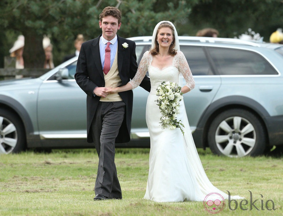 James Meade y Lady Laura Marsham celebran su boda en Norfolk