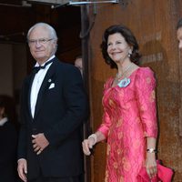 El Rey Carlos XVI Gustavo y la Reina Silvia de Suecia celebrando el Jubileo