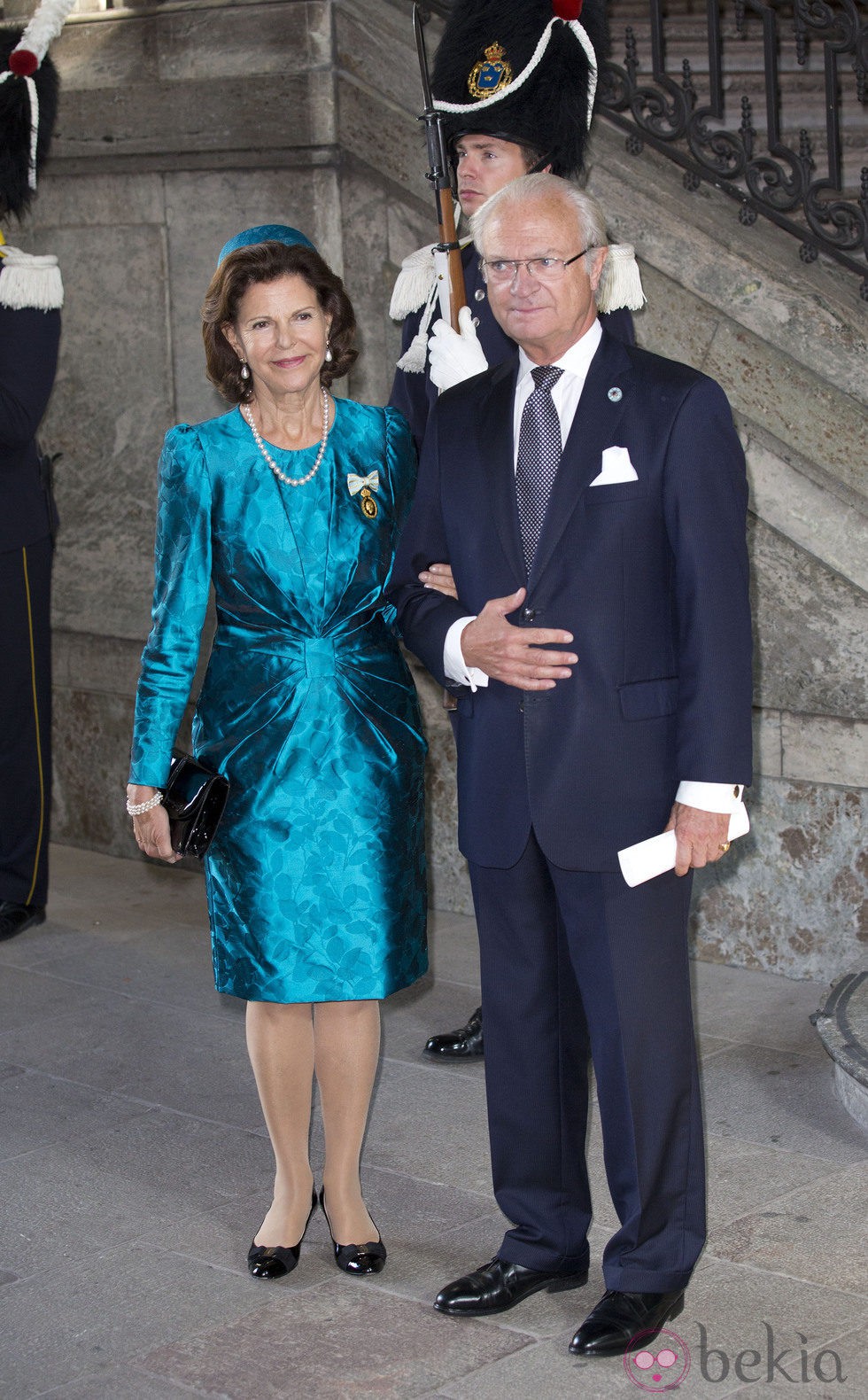 El Rey Carlos Gustavo y la Reina Silvia de Suecia en la misa de Acción de Gracias del Jubileo